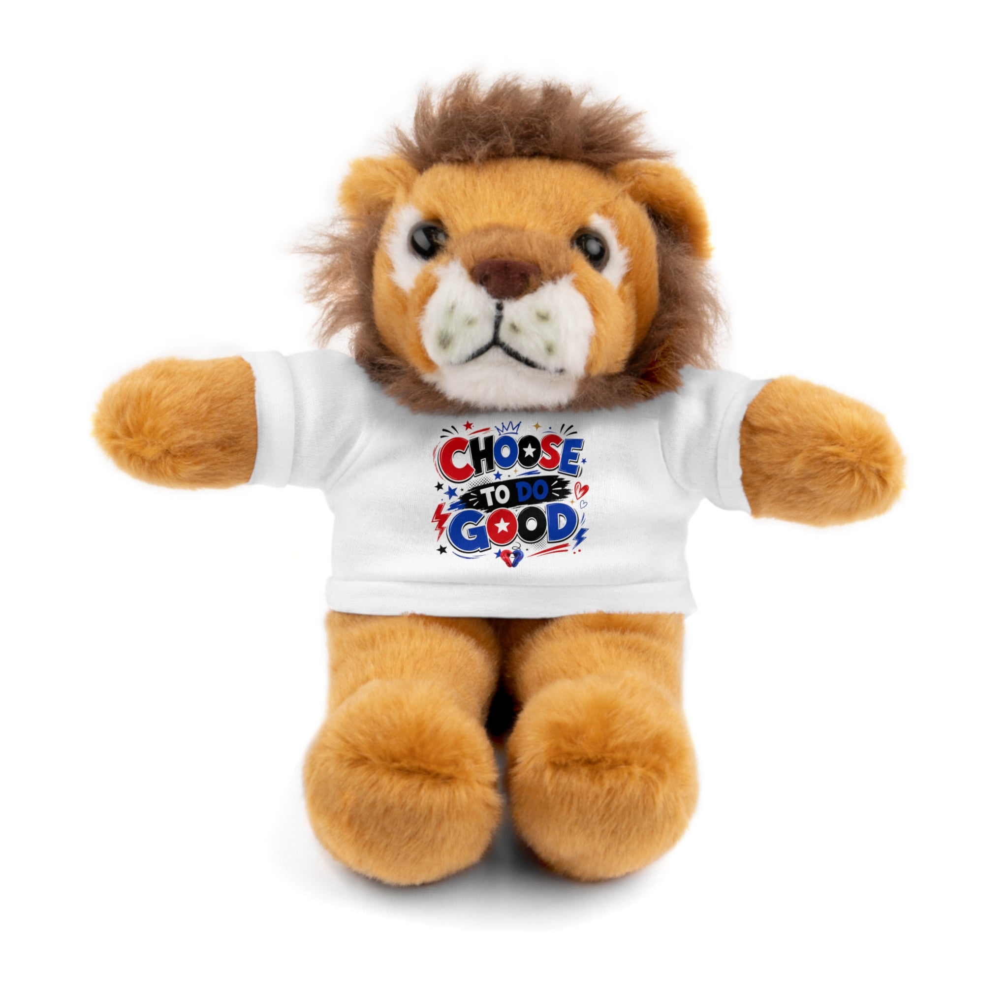 Choose To Do Good Boys Plush Stuffed Animal with T-Shirt – Inspirational Gift for Boys