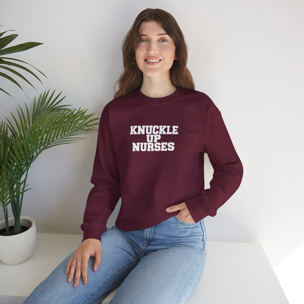 Knuckle Up Nurses Unisex Crewneck Sweatshirt
