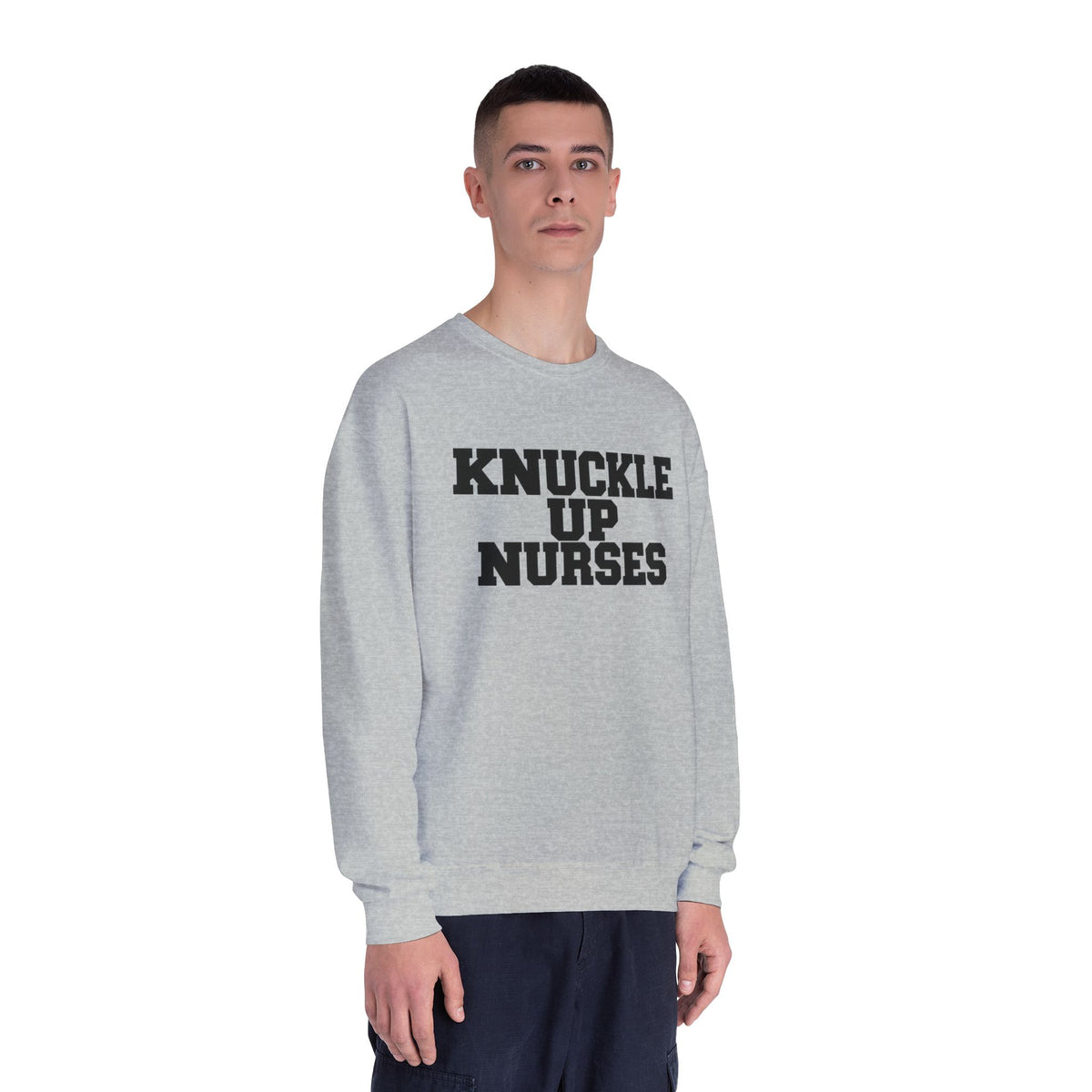 Knuckle Up Nurses NuBlend Crewneck Sweatshirt