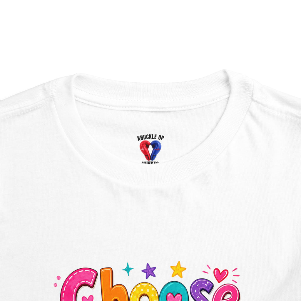 Choose To Do Good Girls Toddler T-Shirt | Colorful Inspirational Kids Tee | Positive Kindness Shirt