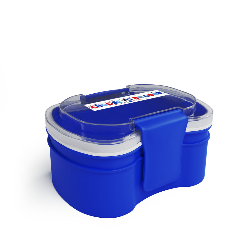 Boys Choose To Do Good Two-Tier Bento Lunch Box with Spoon