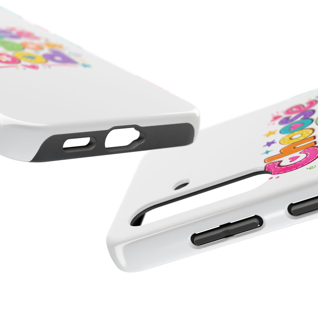 Girls Choose To Do Good Inspirational Glossy Tough Phone Case