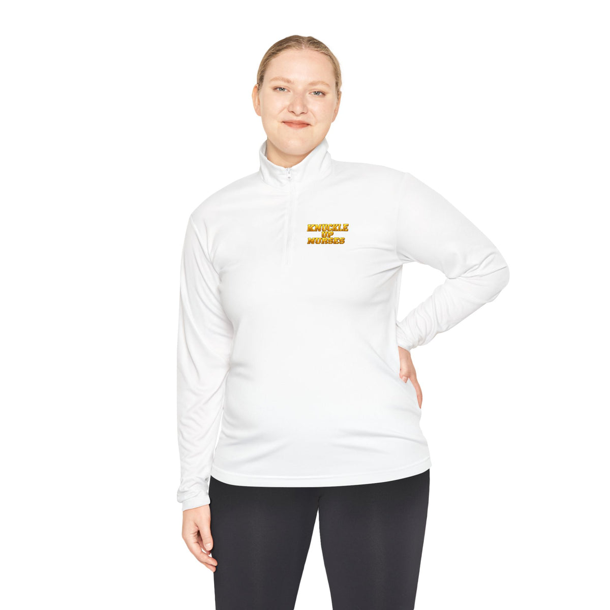 Knuckle Up Nurses Lightweight Quarter-Zip Pullover