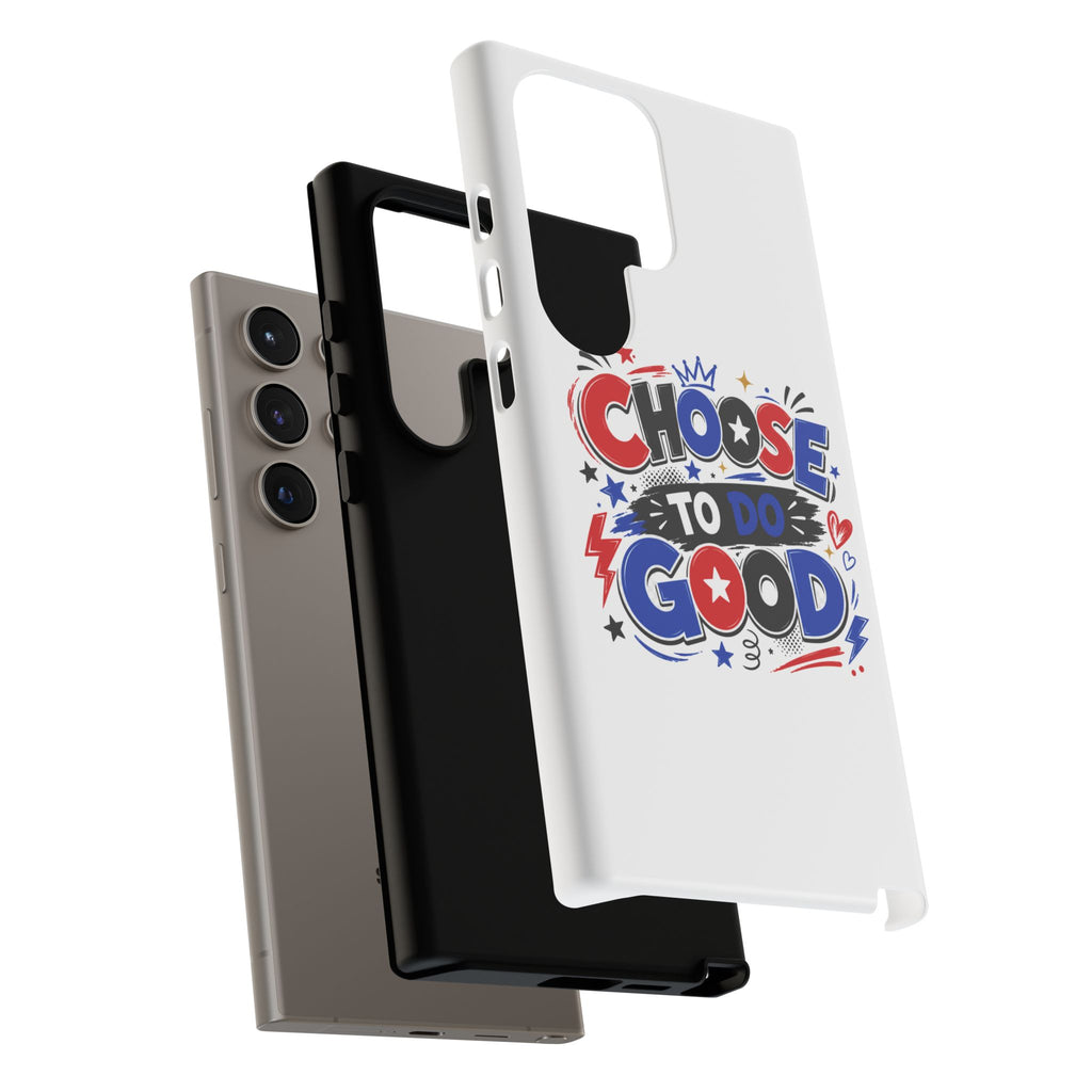 Boys Choose To Do Good Inspirational Tough Phone Case – Glossy or Matte