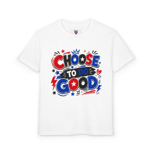 Choose To Do Good Boys Youth T-Shirt | Patriotic Positive Kids Tee | Inspirational Back-to-School Shirt