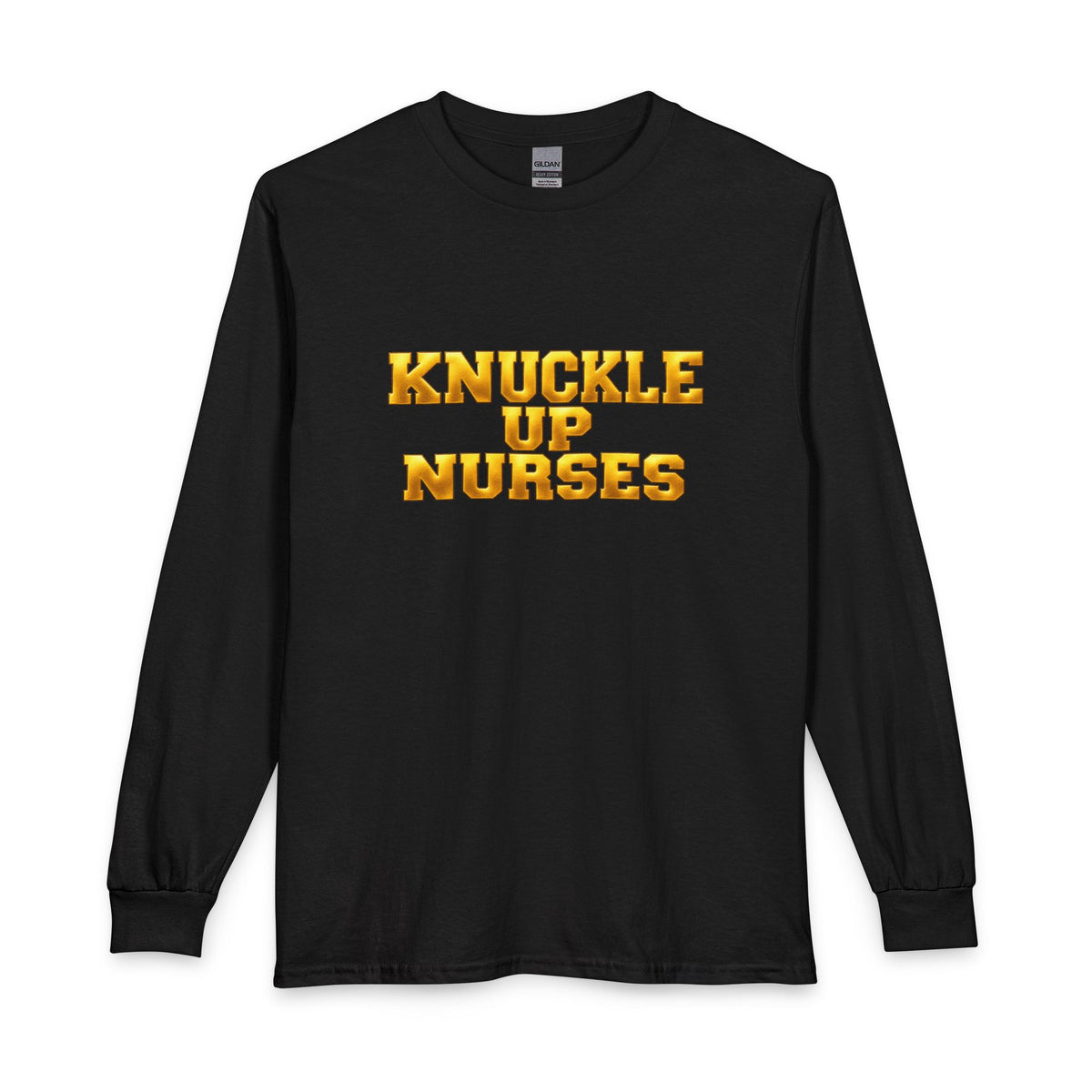 Knuckle Up Nurses Heavy Cotton Long-Sleeve T-Shirt