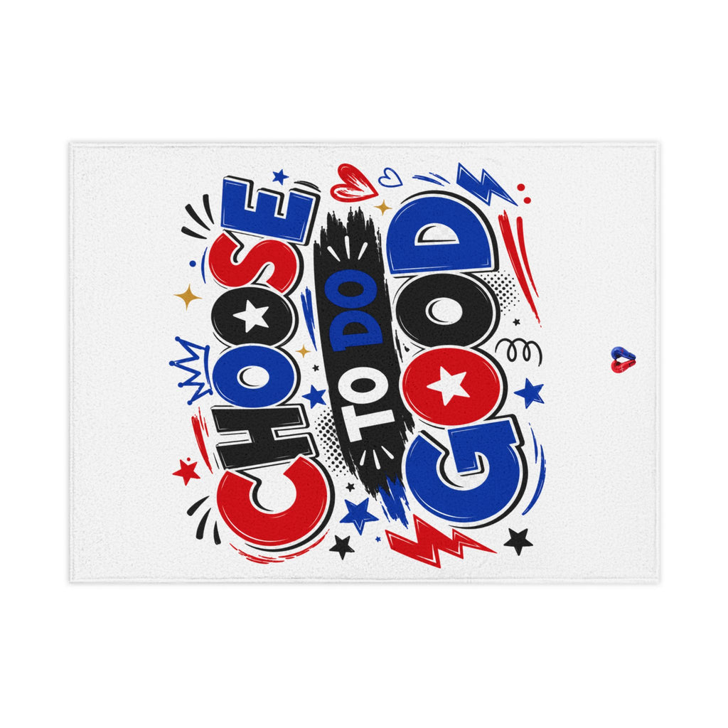 Choose To Do Good Boys Toddler Blanket | Soft Inspirational Kids Throw | Cozy Kindness Gift for Toddlers