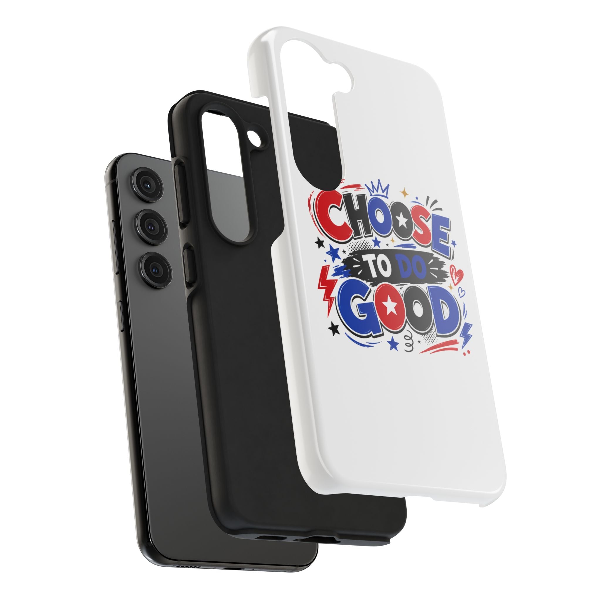 Boys Choose To Do Good Inspirational Glossy Tough Phone Case