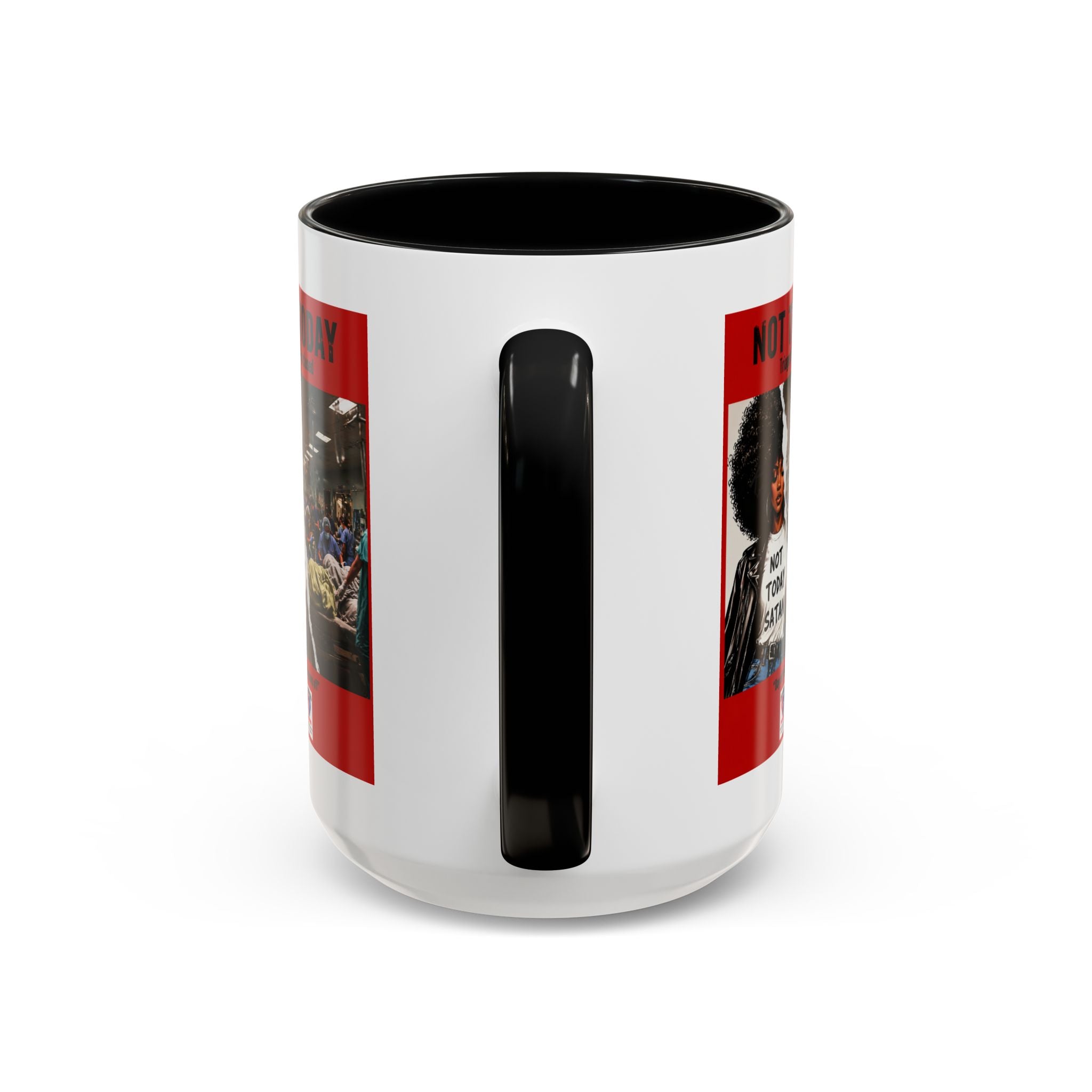 Not Today Satan Triage Is Closed Accent Coffee Mug | Funny Nurse Mug | Healthcare Humor Gift