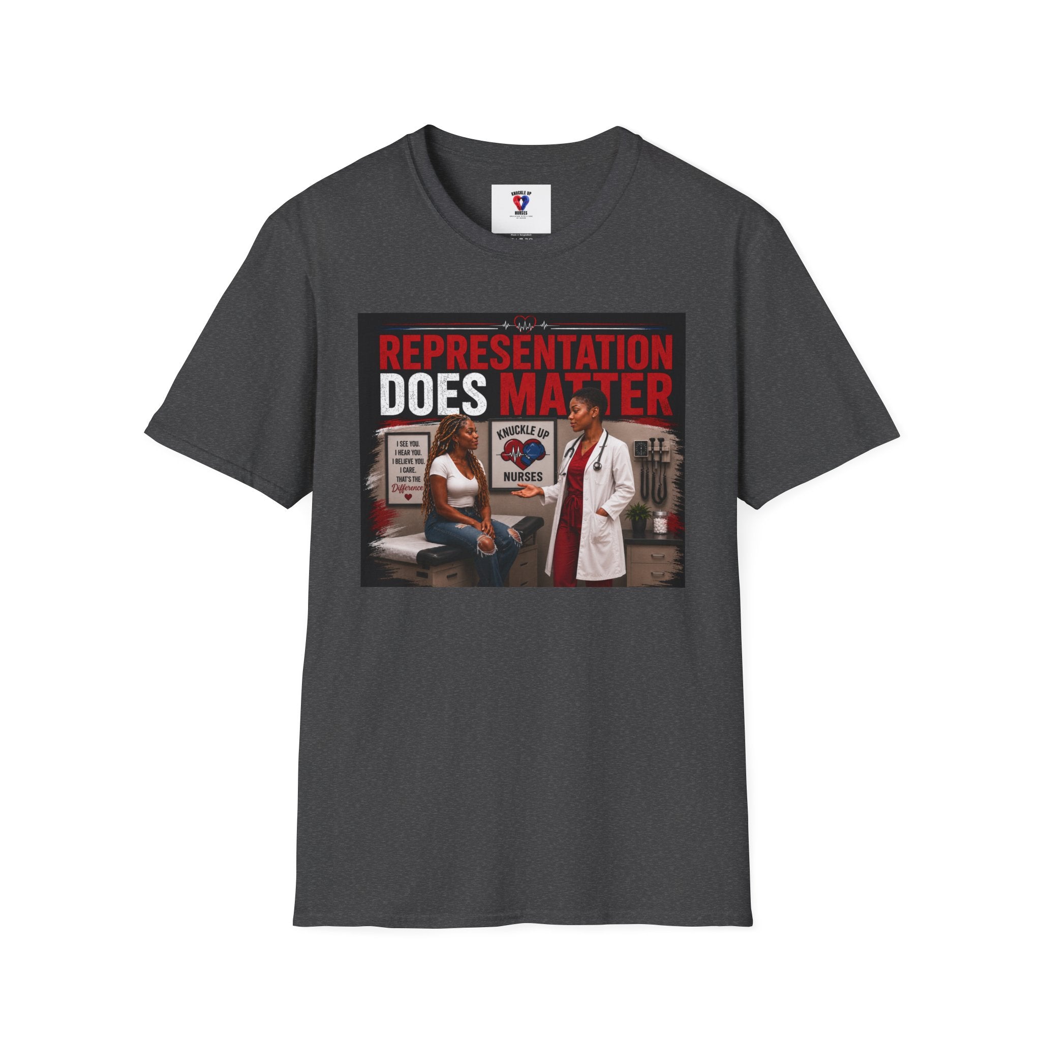 Representation Does Matter | Inspirational Graphic T-Shirt | Knuckle Up Believers