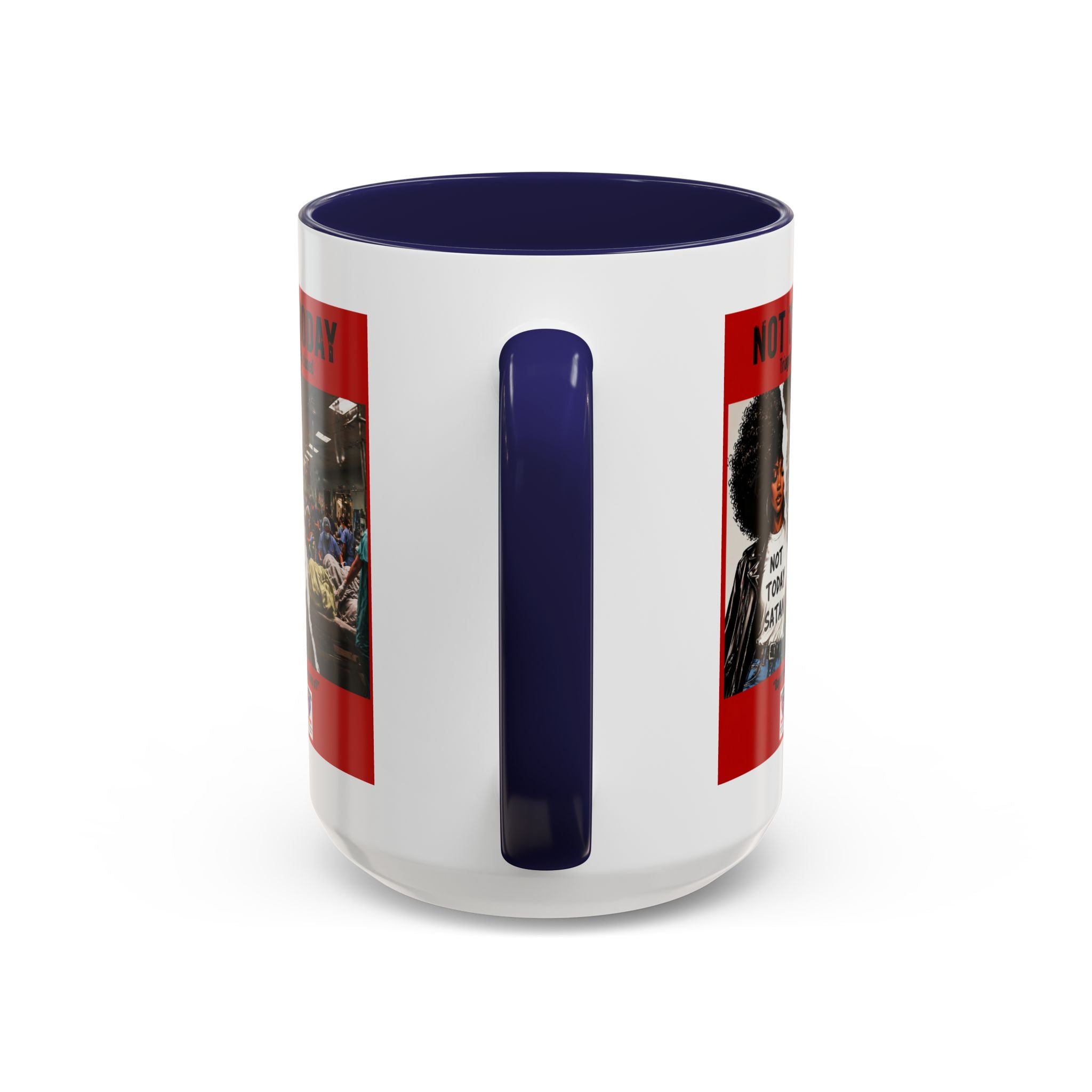 Not Today Satan Triage Is Closed Accent Coffee Mug | Funny Nurse Mug | Healthcare Humor Gift