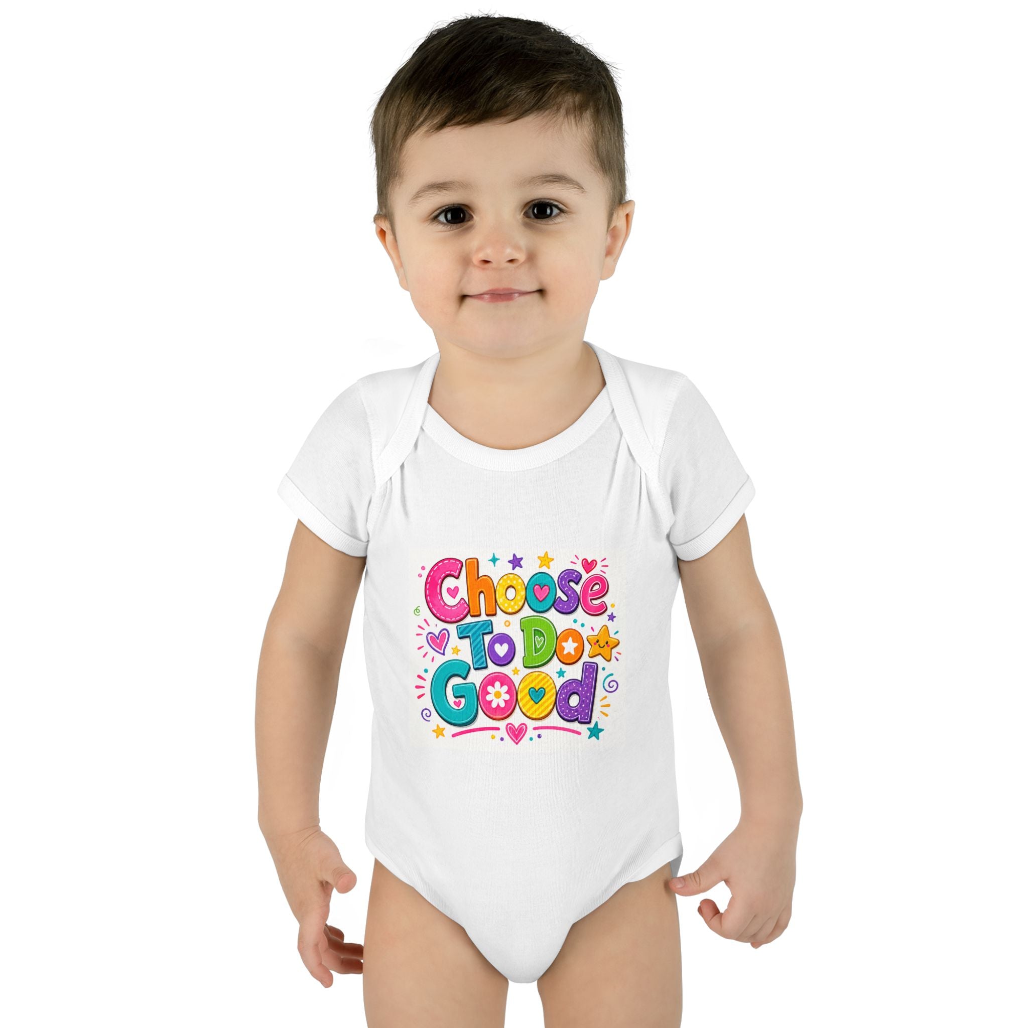 Choose To Do Good Baby Bodysuit for Girls – Colorful Infant Onesie, Kindness Baby Gift, Positive Message Baby Outfit
