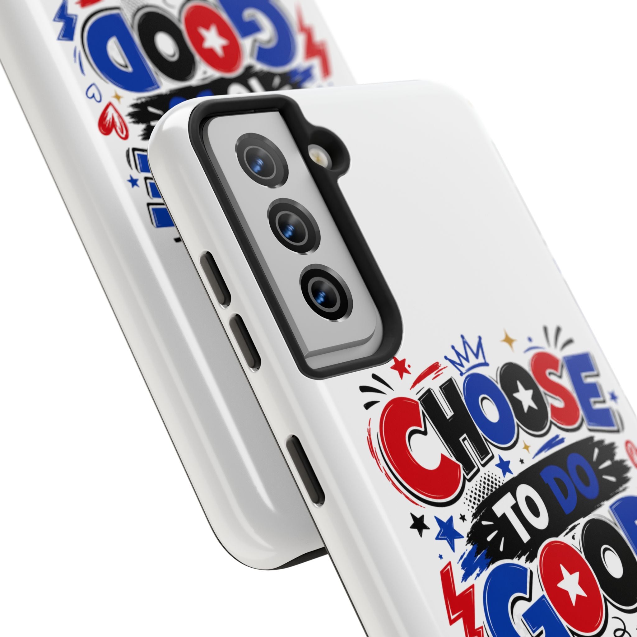 Boys Choose To Do Good Inspirational Glossy Tough Phone Case