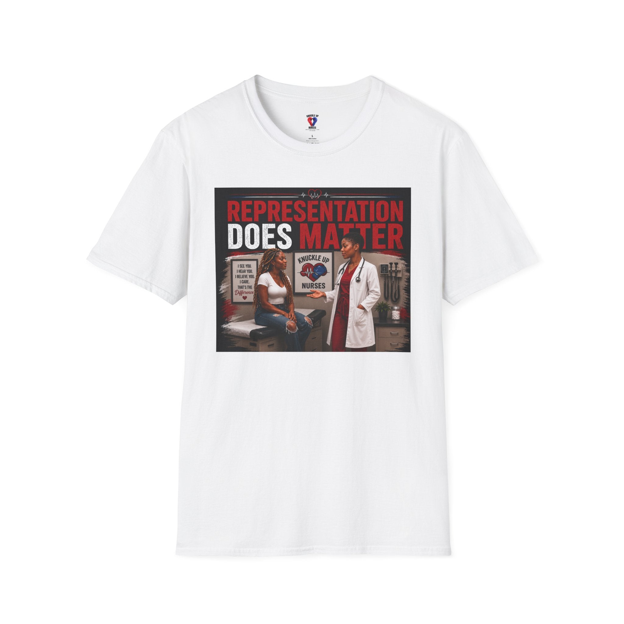 Representation Does Matter | Inspirational Graphic T-Shirt | Knuckle Up Believers