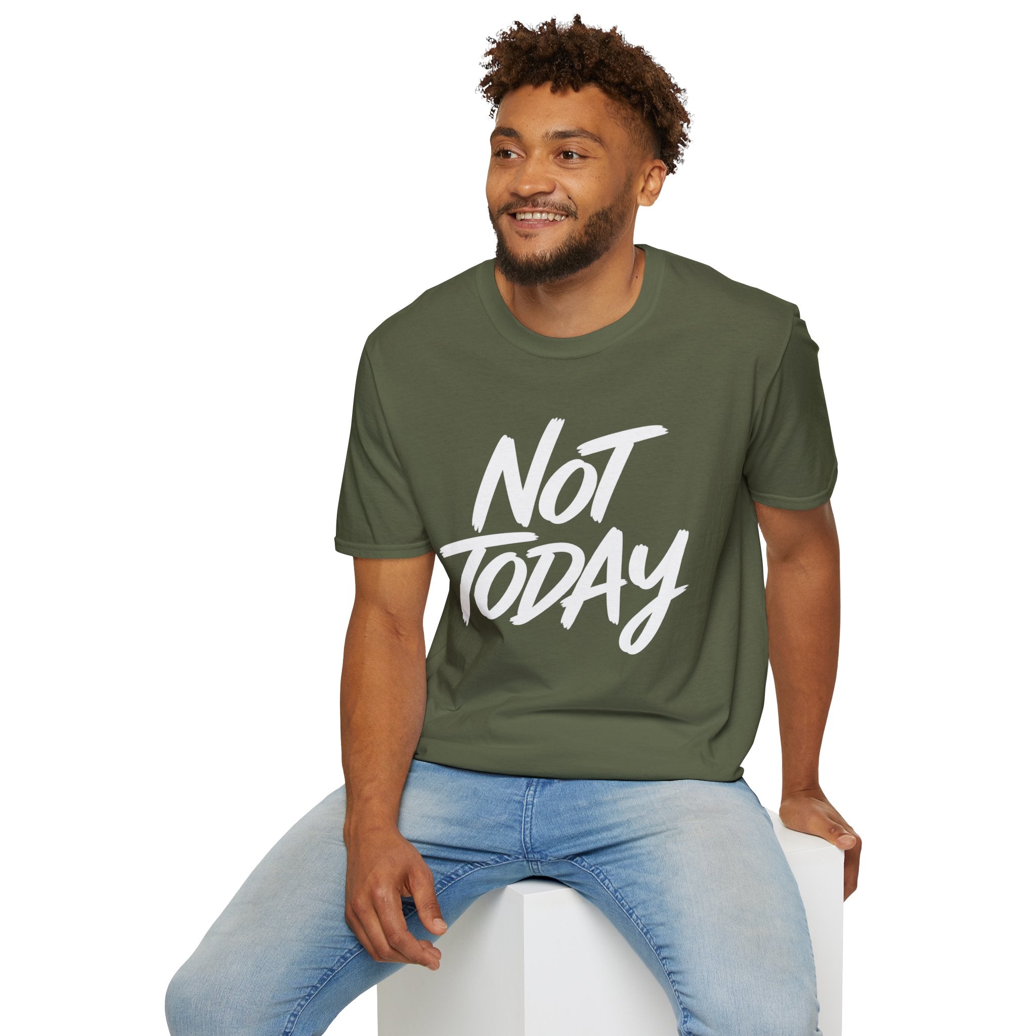 Not Today Unisex Softstyle T-Shirt | Bold Everyday Statement Shirt