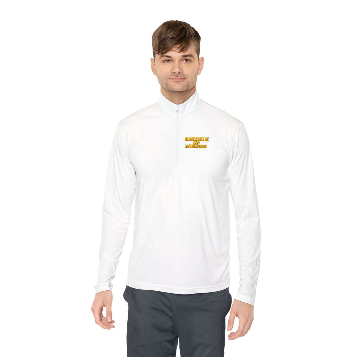 Knuckle Up Nurses Lightweight Quarter-Zip Pullover