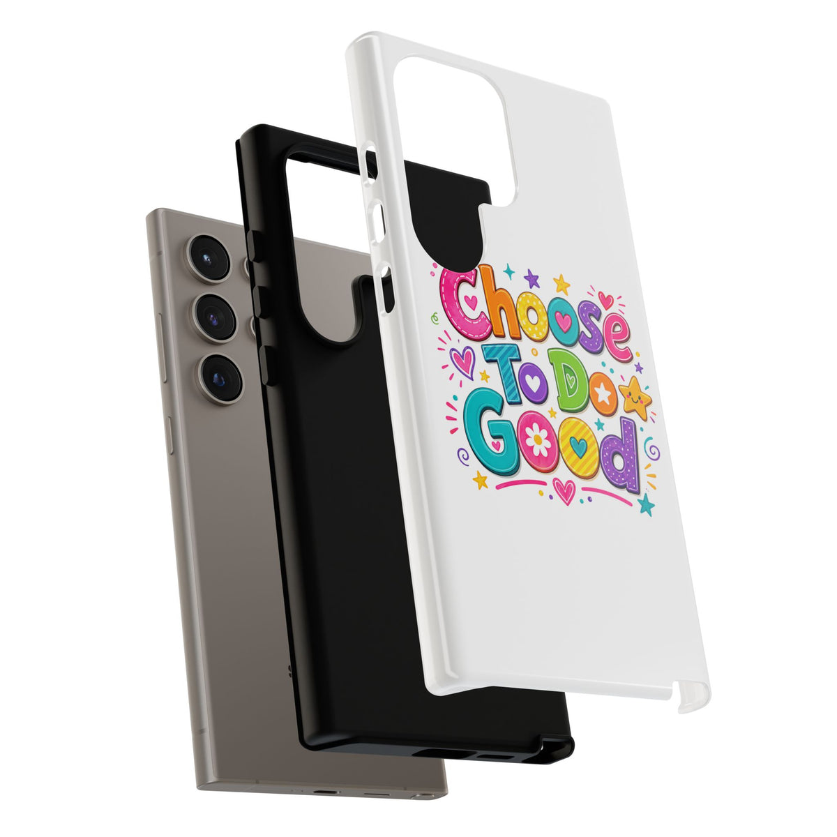 Girls Choose To Do Good Inspirational Tough Phone Case – Glossy or Matte