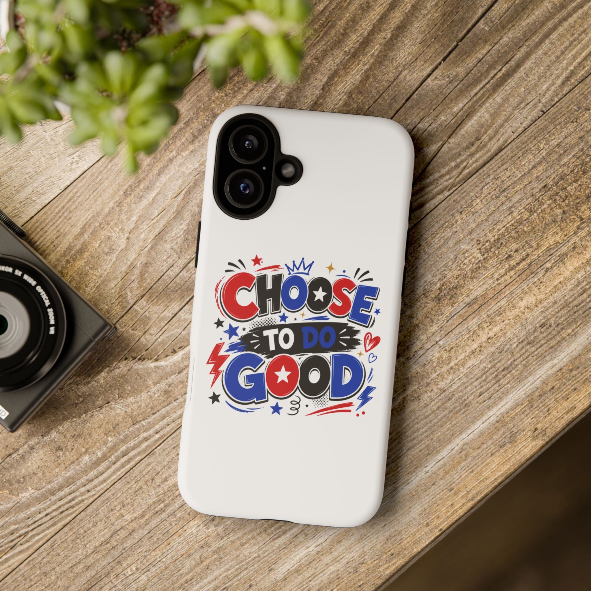 Boys Choose To Do Good Inspirational Tough Phone Case – Glossy or Matte