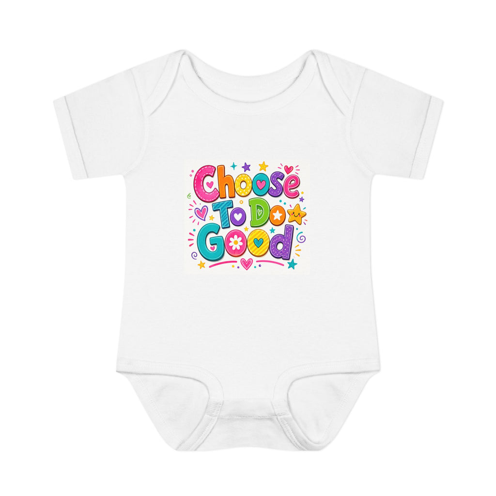 Choose To Do Good Baby Bodysuit for Girls – Colorful Infant Onesie, Kindness Baby Gift, Positive Message Baby Outfit