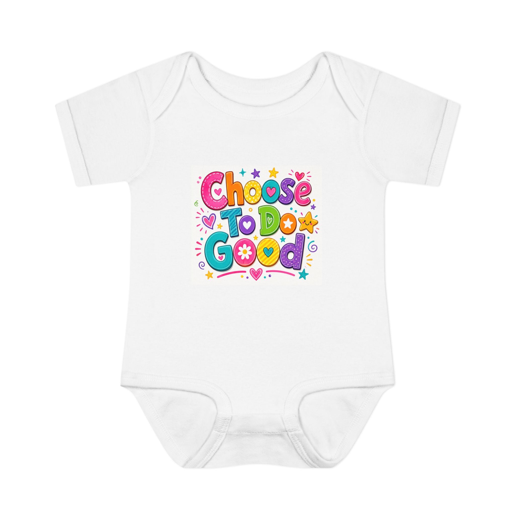 Choose To Do Good Baby Bodysuit for Girls – Colorful Infant Onesie, Kindness Baby Gift, Positive Message Baby Outfit