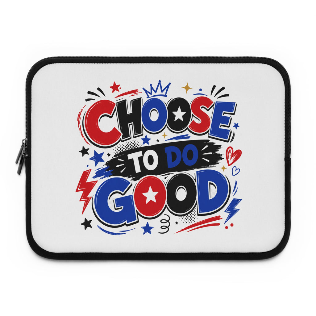 Boys Choose To Do Good Inspirational Positive Message 13-Inch Laptop Sleeve – Knuckle Up Kids