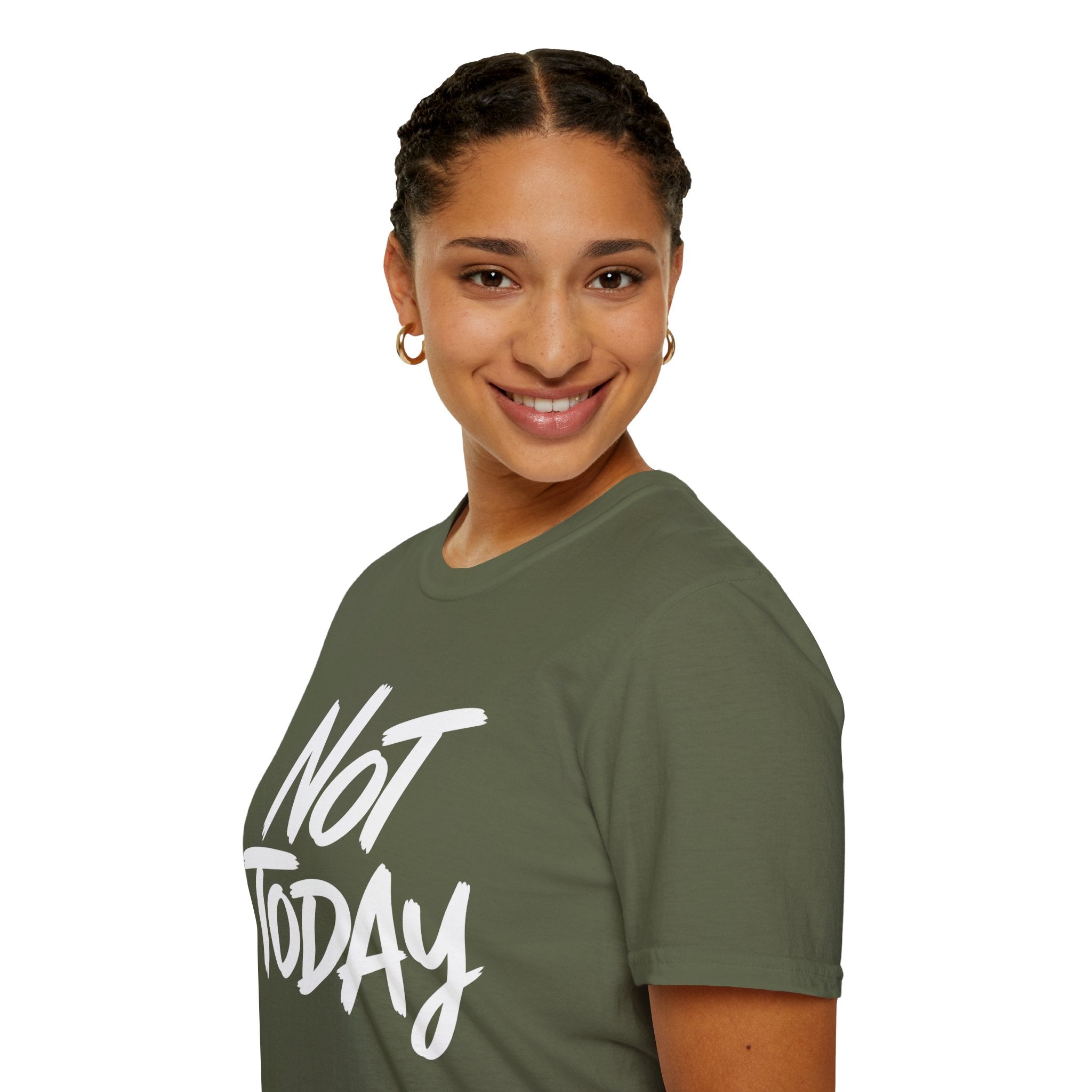 Not Today Unisex Softstyle T-Shirt | Bold Everyday Statement Shirt