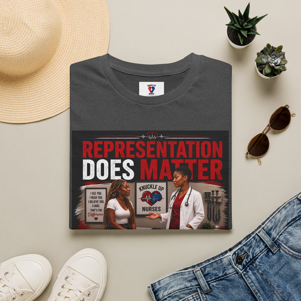 Representation Does Matter | Inspirational Graphic T-Shirt | Knuckle Up Believers