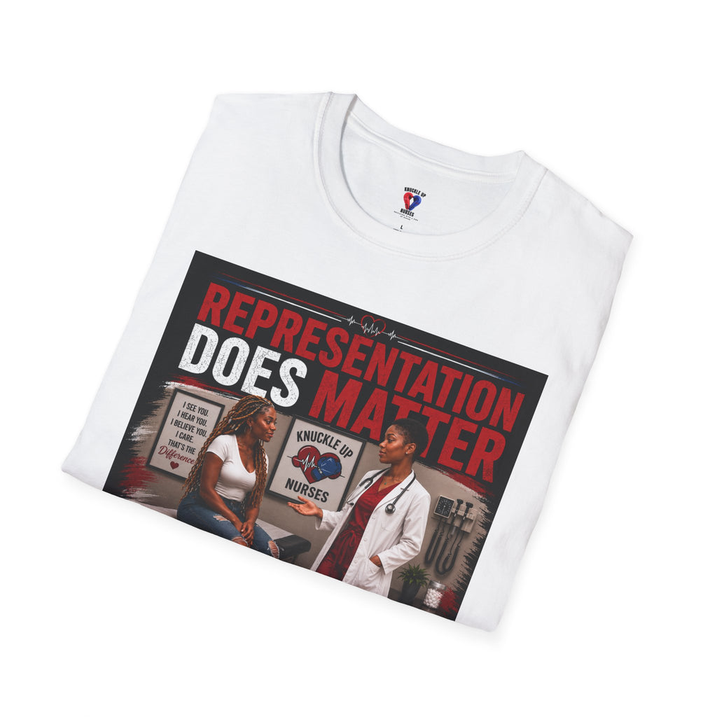 Representation Does Matter | Inspirational Graphic T-Shirt | Knuckle Up Believers