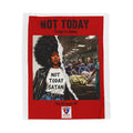 Not Today Satan Triage Is Closed Plush Blanket | Funny Nurse Blanket | Healthcare Humor Gift