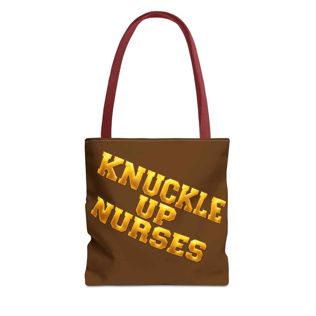 Knuckle Up Nurses Brown & Gold Everyday Tote Bag