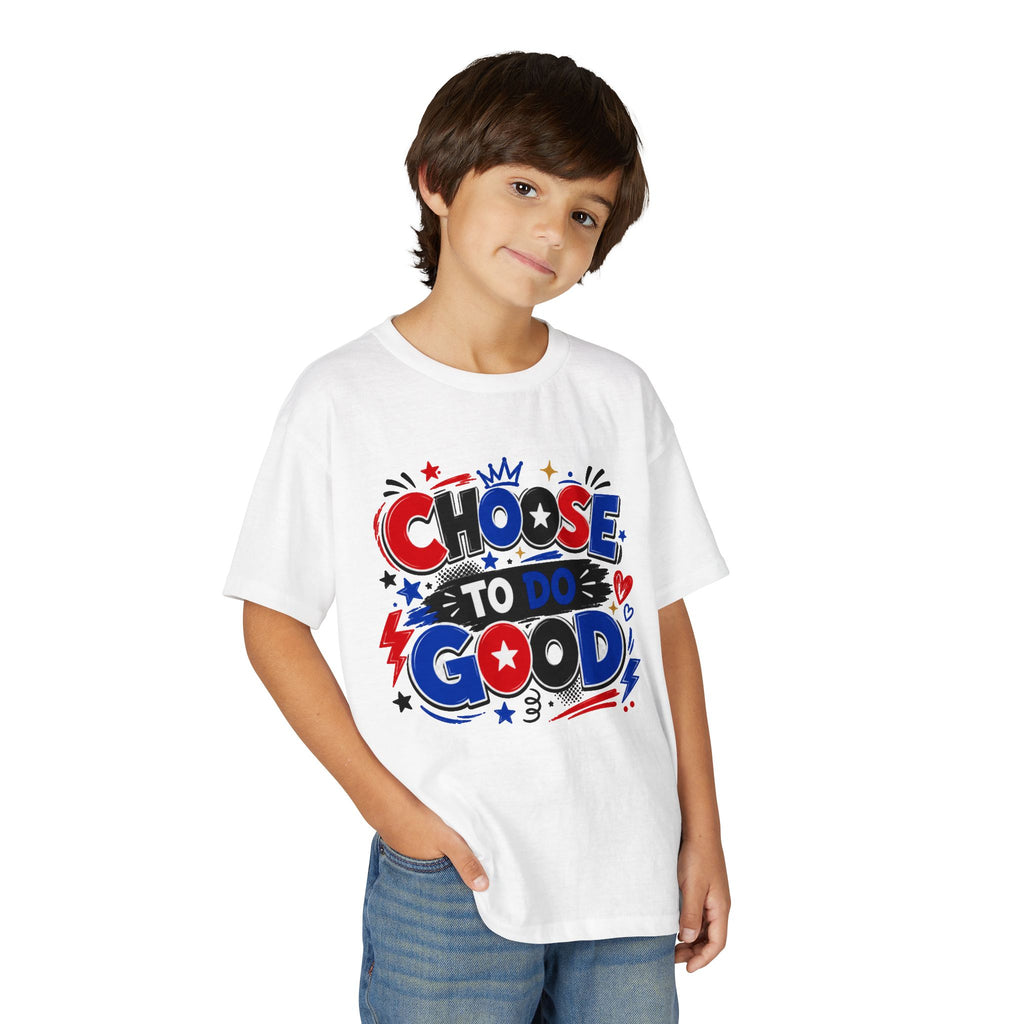 Choose To Do Good Boys Youth T-Shirt | Patriotic Positive Kids Tee | Inspirational Back-to-School Shirt