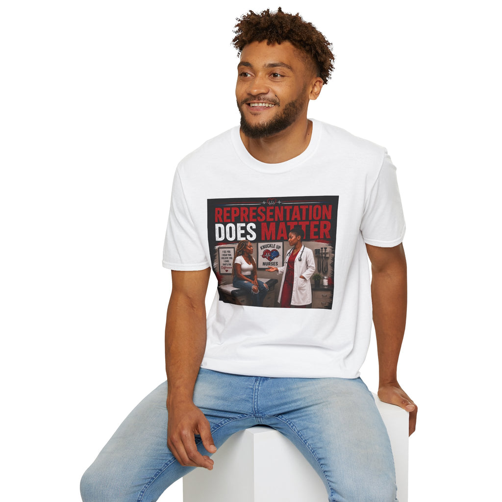 Representation Does Matter | Inspirational Graphic T-Shirt | Knuckle Up Believers