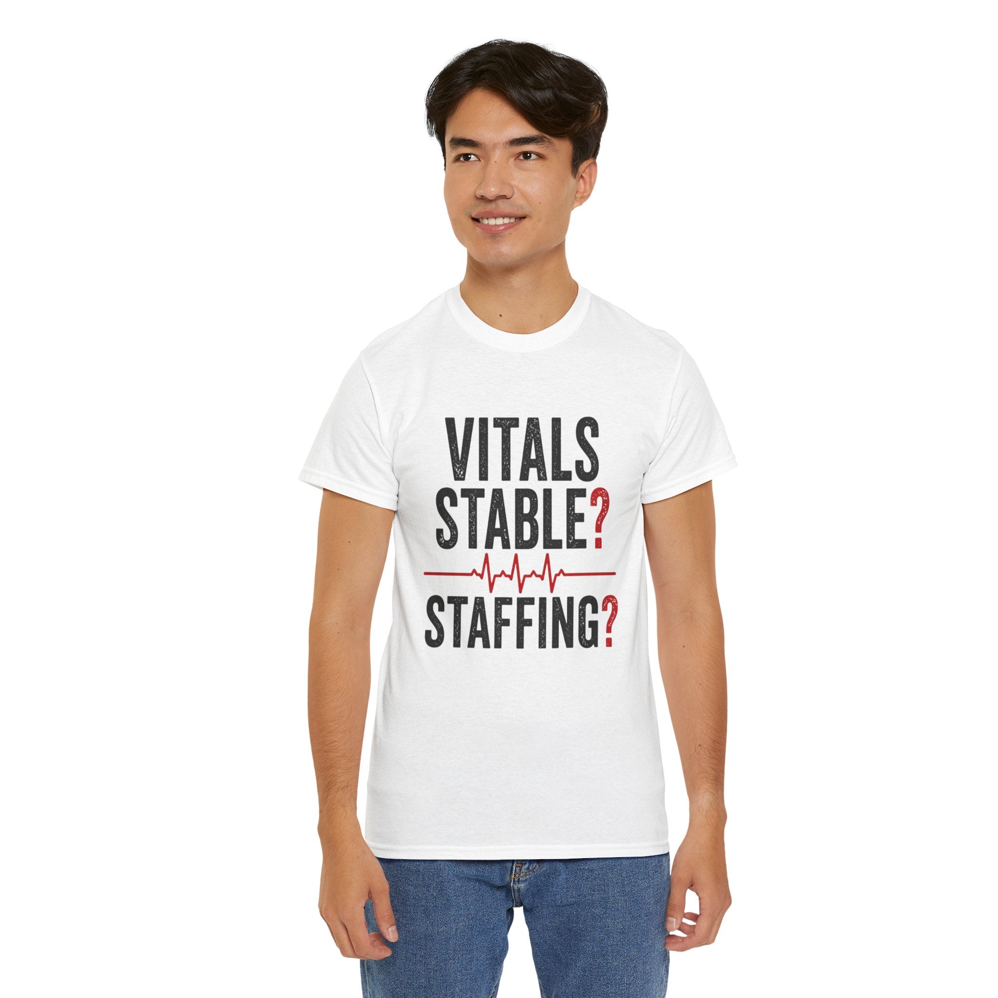 Vitals Stable? Staffing? – Ultimate Nurse Shift Set (Shirt + Mug + Tote)