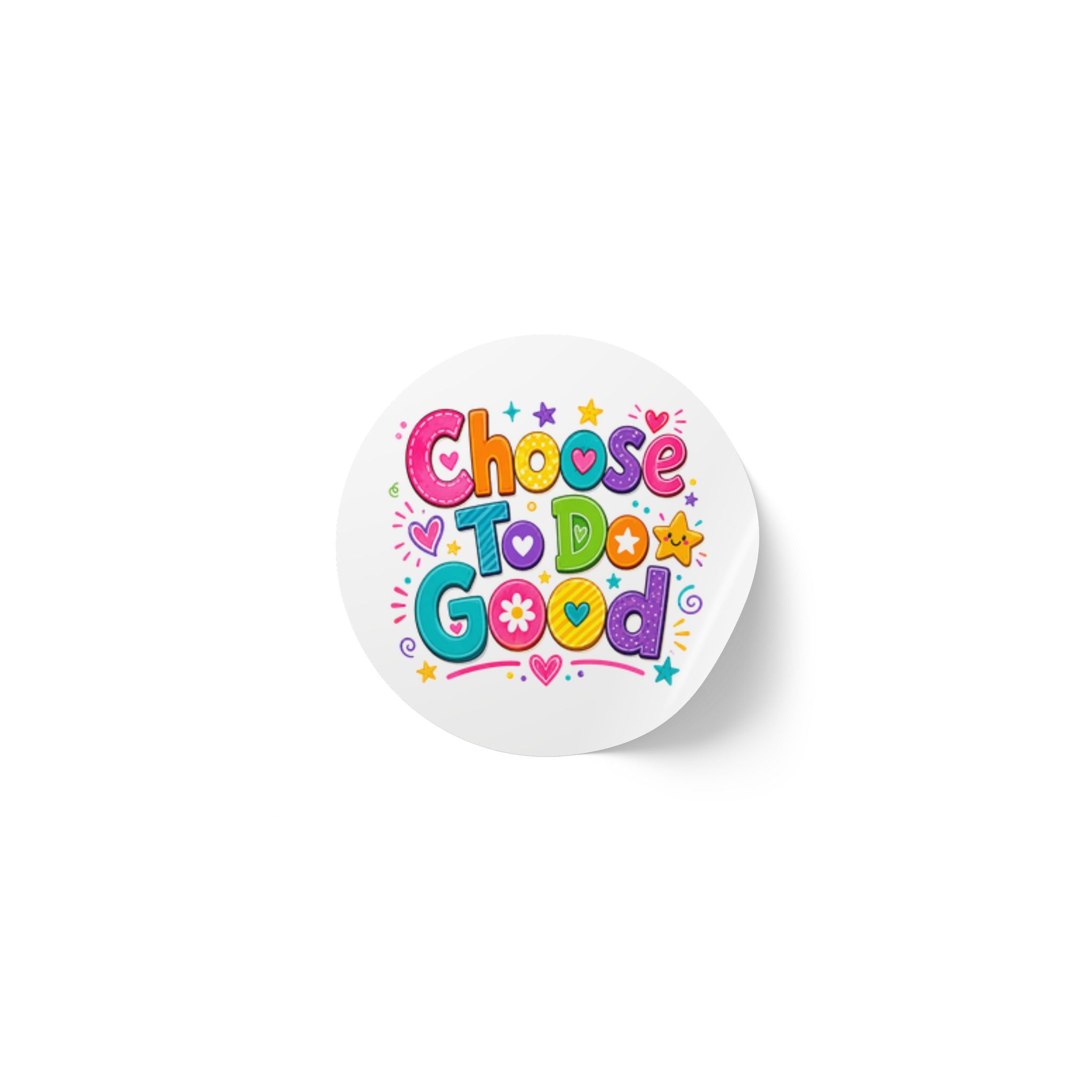 Choose To Do Good Inspirational Reward Stickers | Kids Sticker Pack