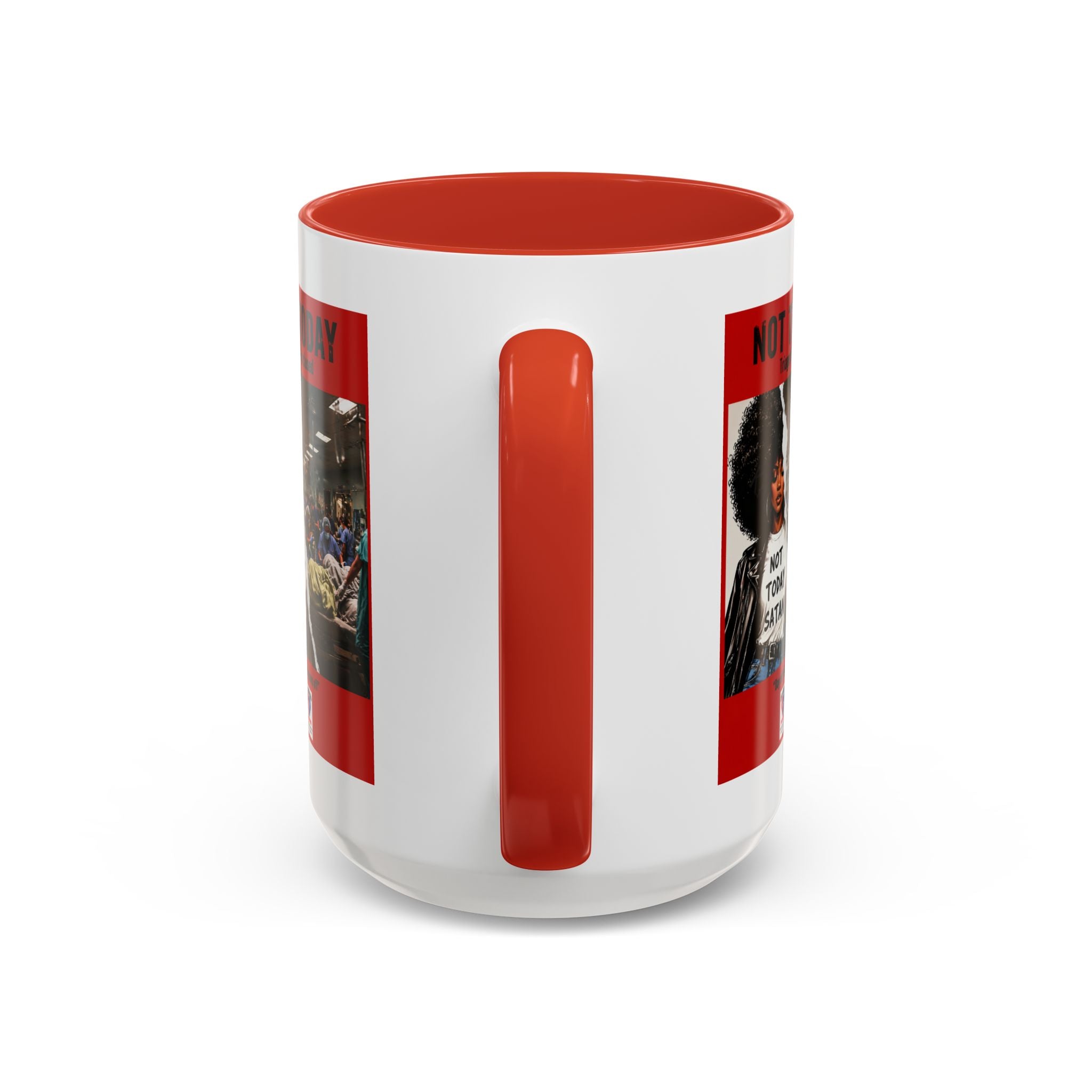 Not Today Satan Triage Is Closed Accent Coffee Mug | Funny Nurse Mug | Healthcare Humor Gift