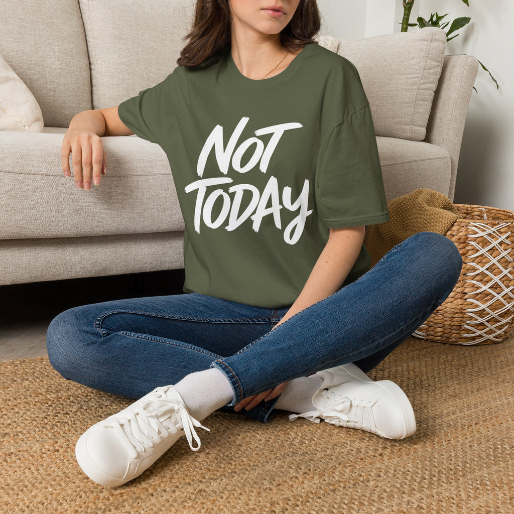 Not Today Unisex Softstyle T-Shirt | Bold Everyday Statement Shirt