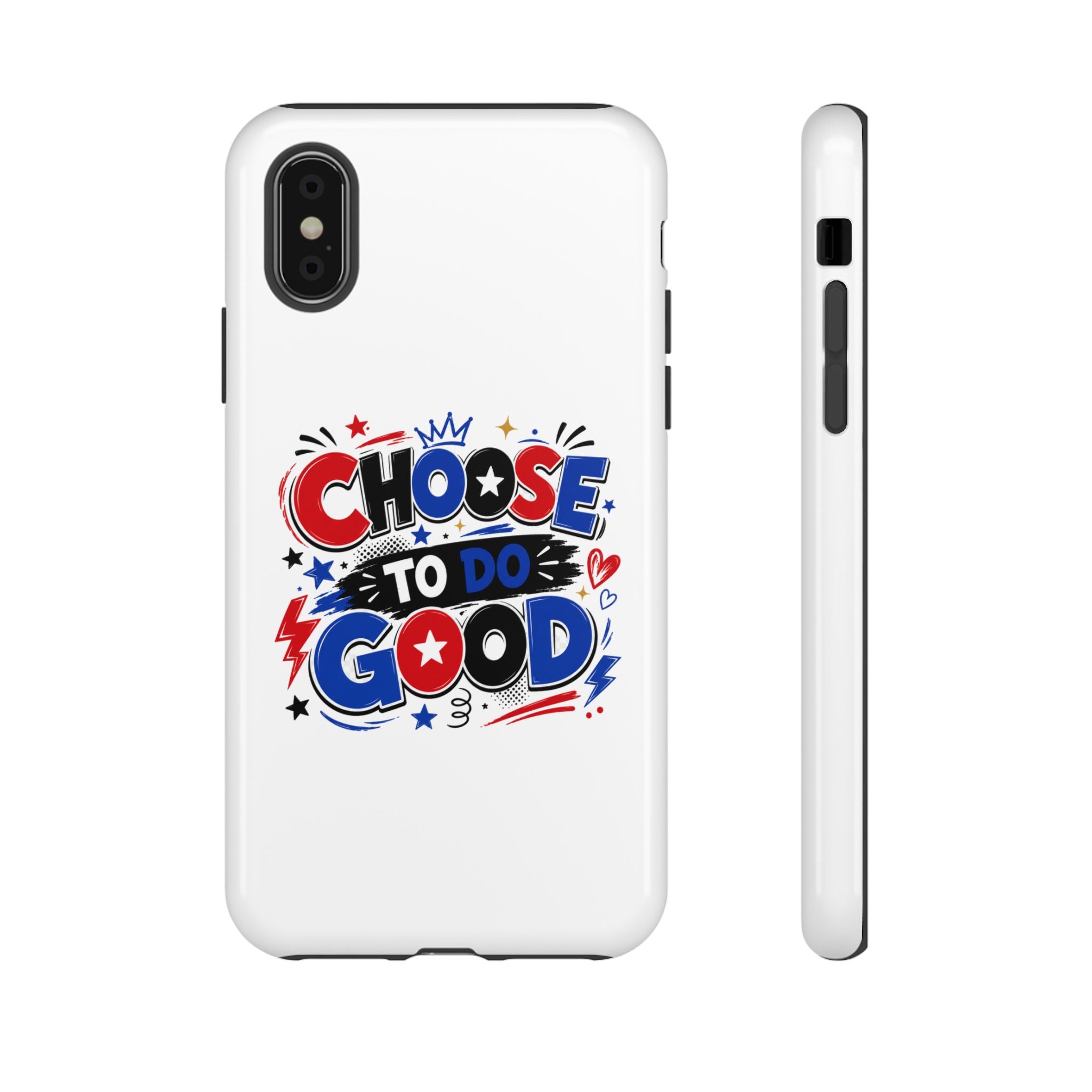 Boys Choose To Do Good Inspirational Tough Phone Case – Glossy or Matte