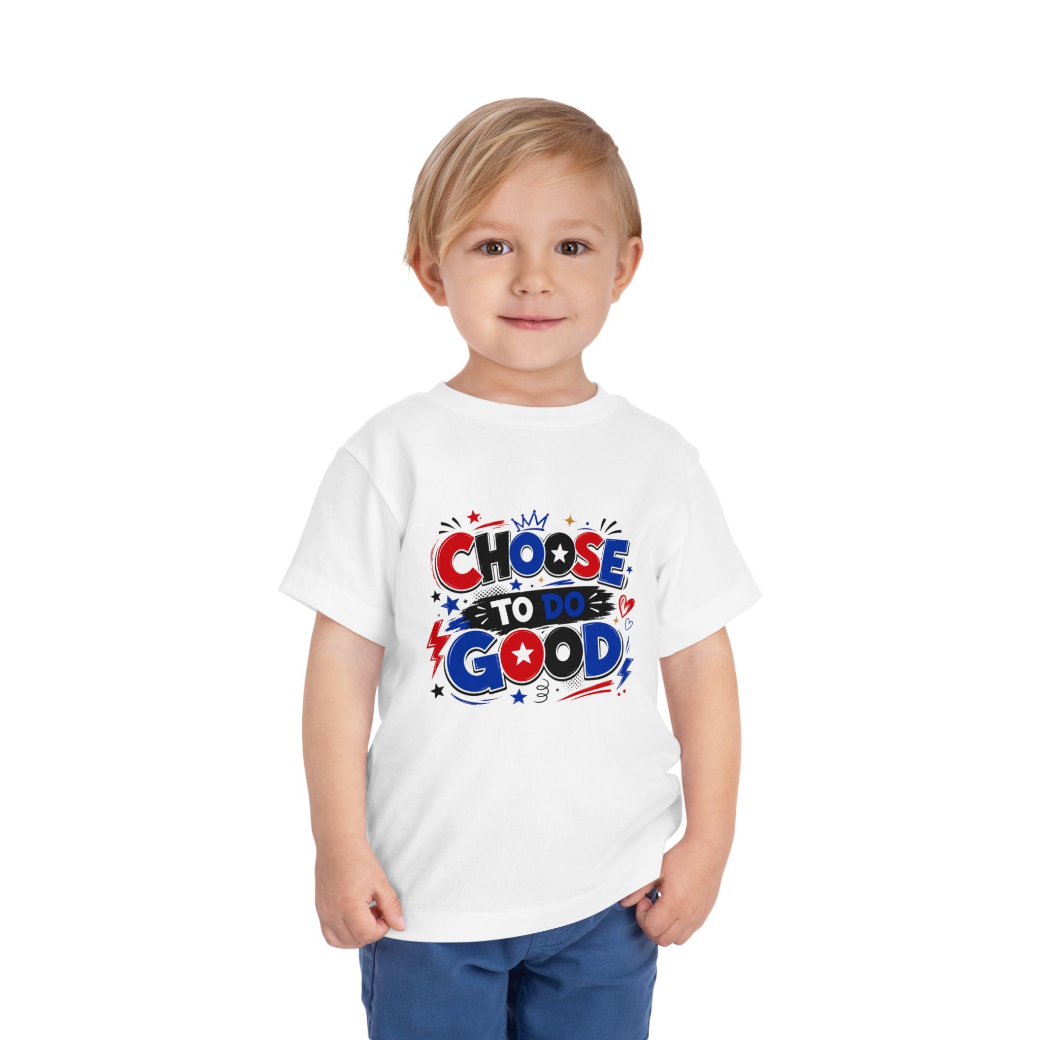 Choose To Do Good Boys Toddler T-Shirt | Colorful Inspirational Kids Tee | Positive Kindness Shirt