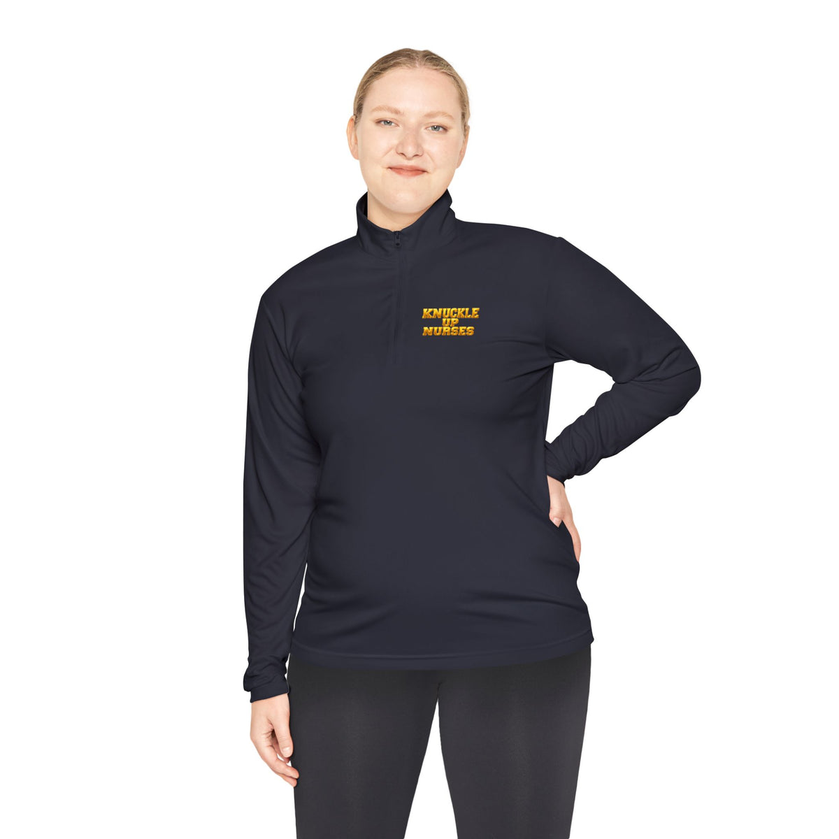 Knuckle Up Nurses Lightweight Quarter-Zip Pullover