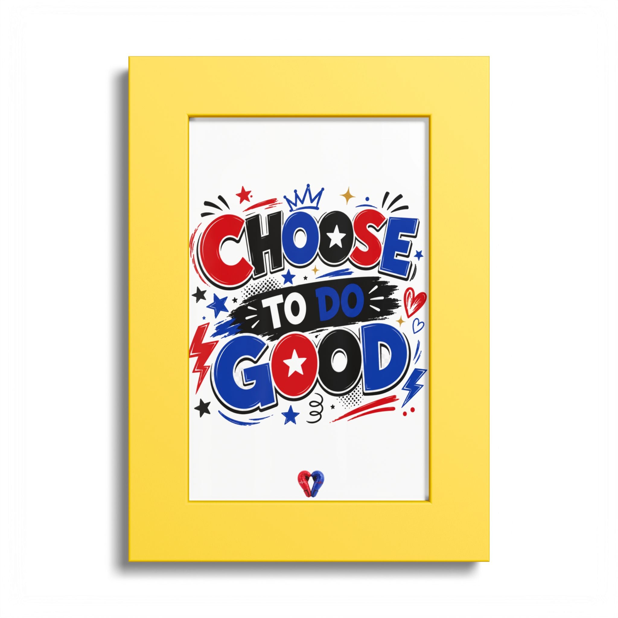 Choose To Do Good Framed Wall Art for Boys | Positive Kids Room Decor | Inspirational Children's Wall Print