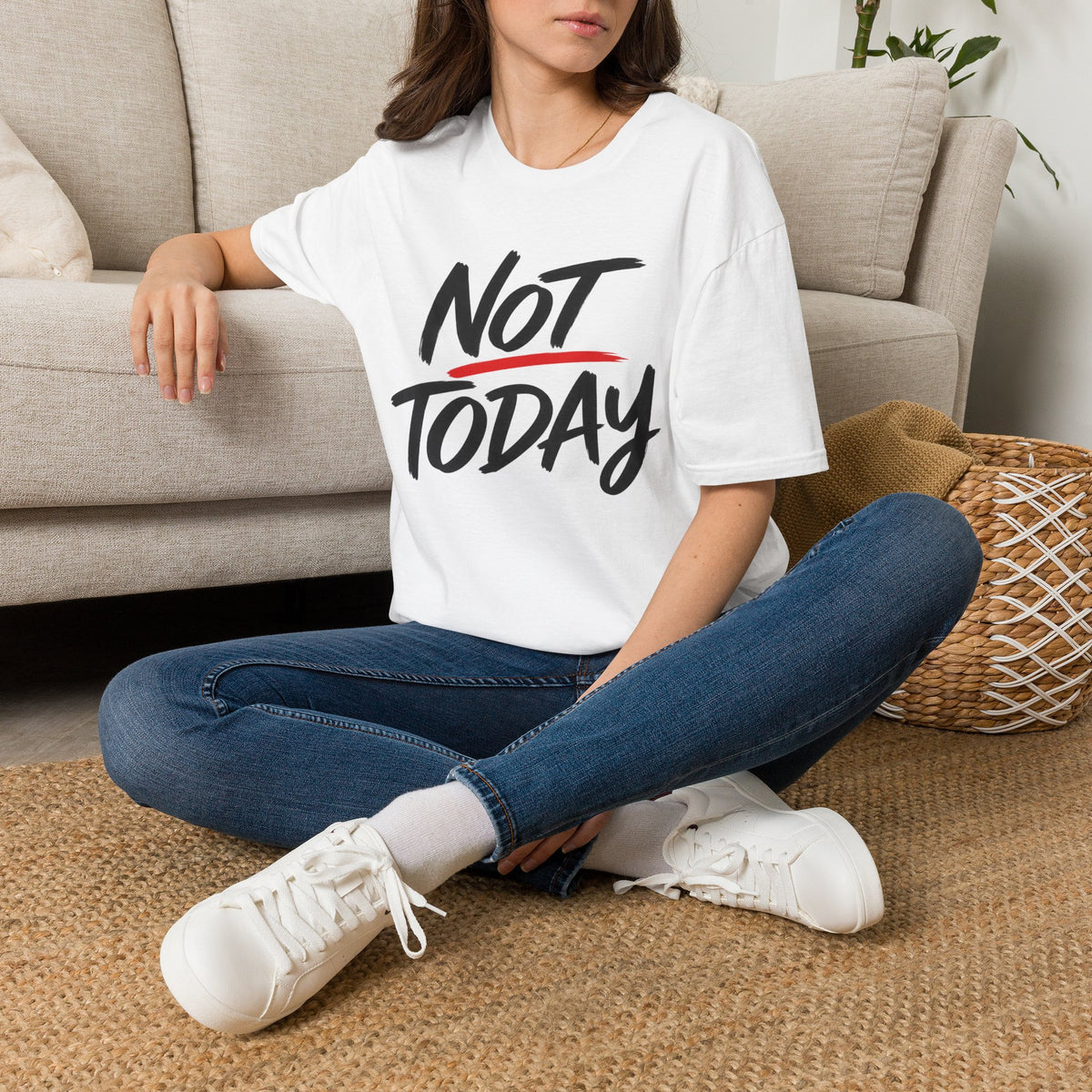Not Today Unisex Softstyle T-Shirt | Bold Everyday Statement Shirt