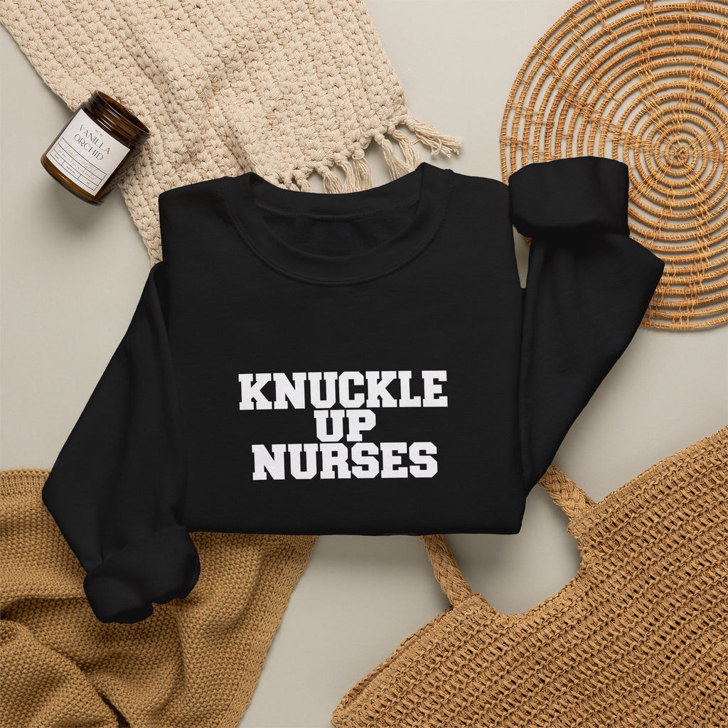 Knuckle Up Nurses Unisex Crewneck Sweatshirt