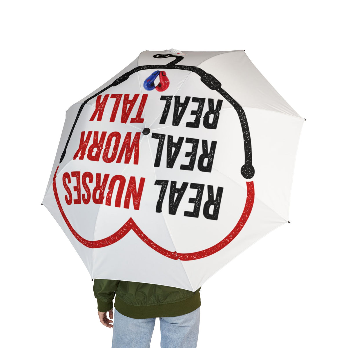 Real Nurses. Real Work. Real Talk. Foldable Umbrella