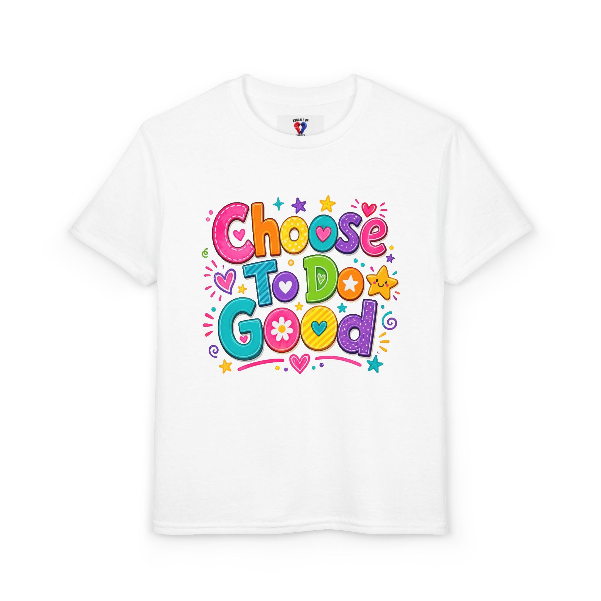 Choose To Do Good Girls Youth T-Shirt | Positive Kindness Kids Tee | Inspirational Back-to-School Shirt