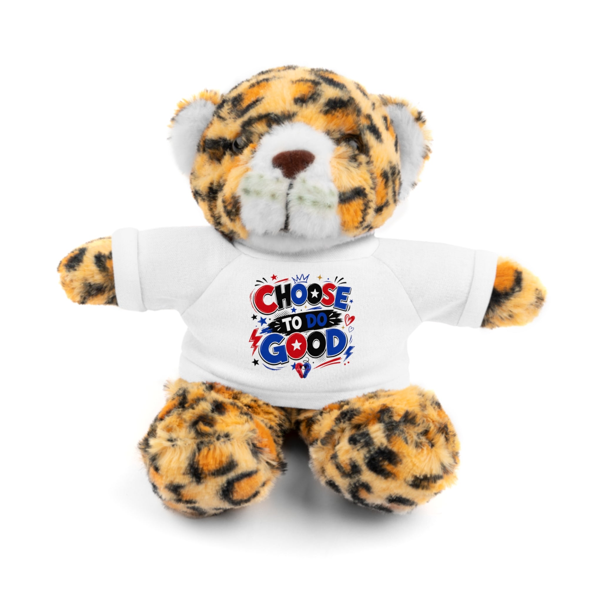 Choose To Do Good Boys Plush Stuffed Animal with T-Shirt – Inspirational Gift for Boys