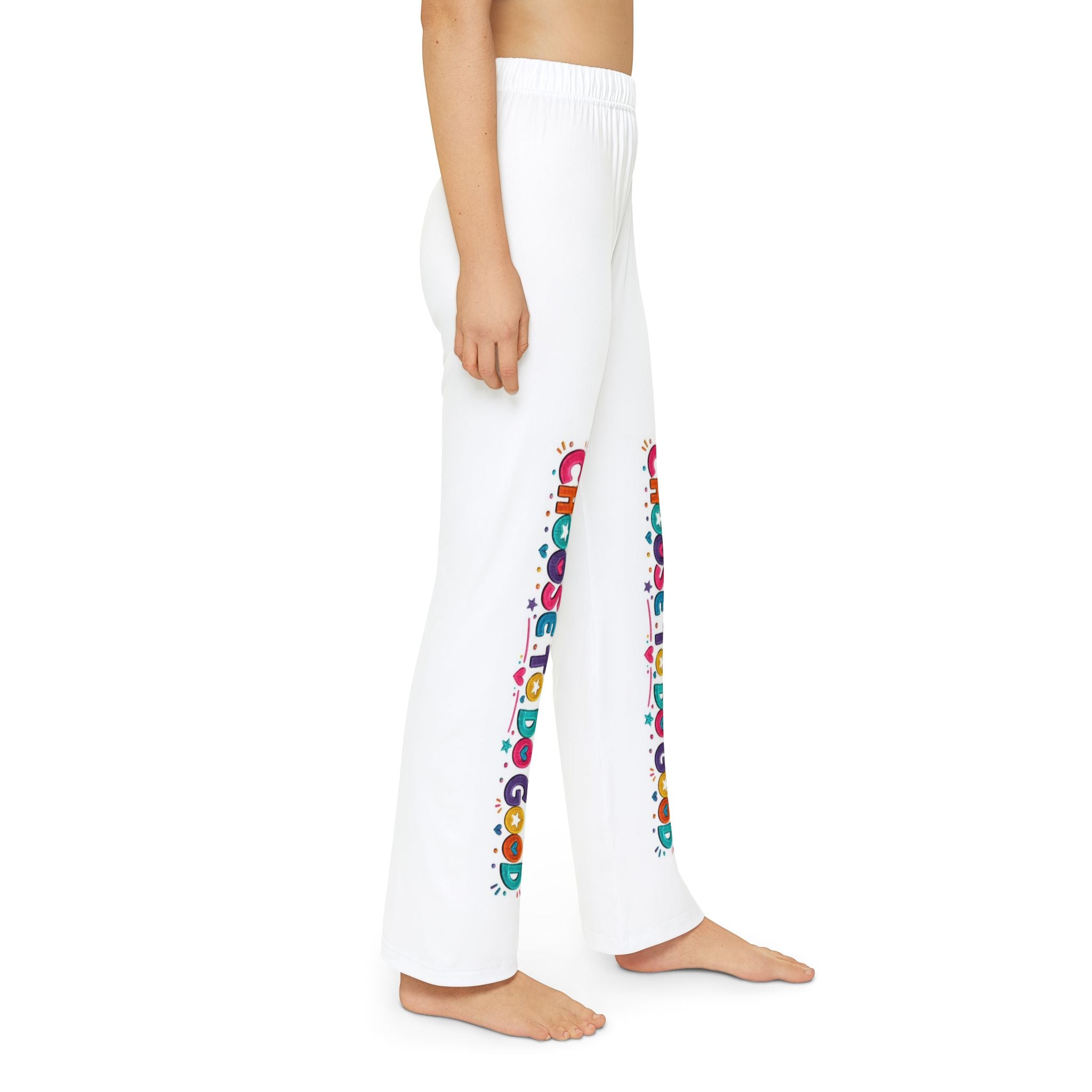 Choose To Do Good Kids Lounge Pants – Colorful Graphic