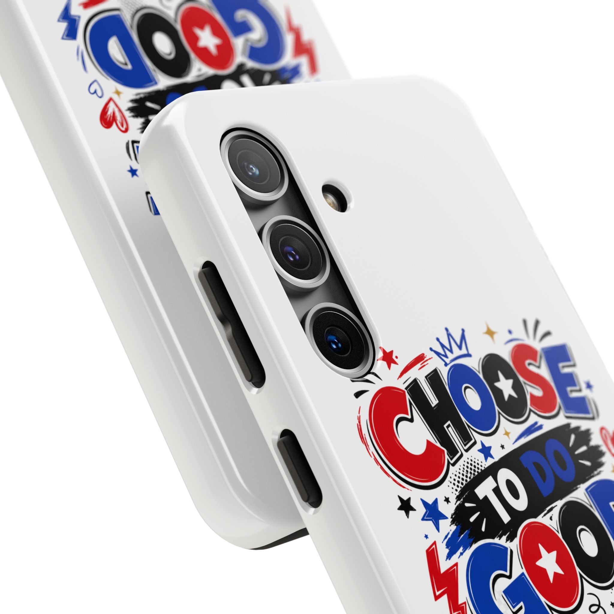 Boys Choose To Do Good Inspirational Glossy Tough Phone Case