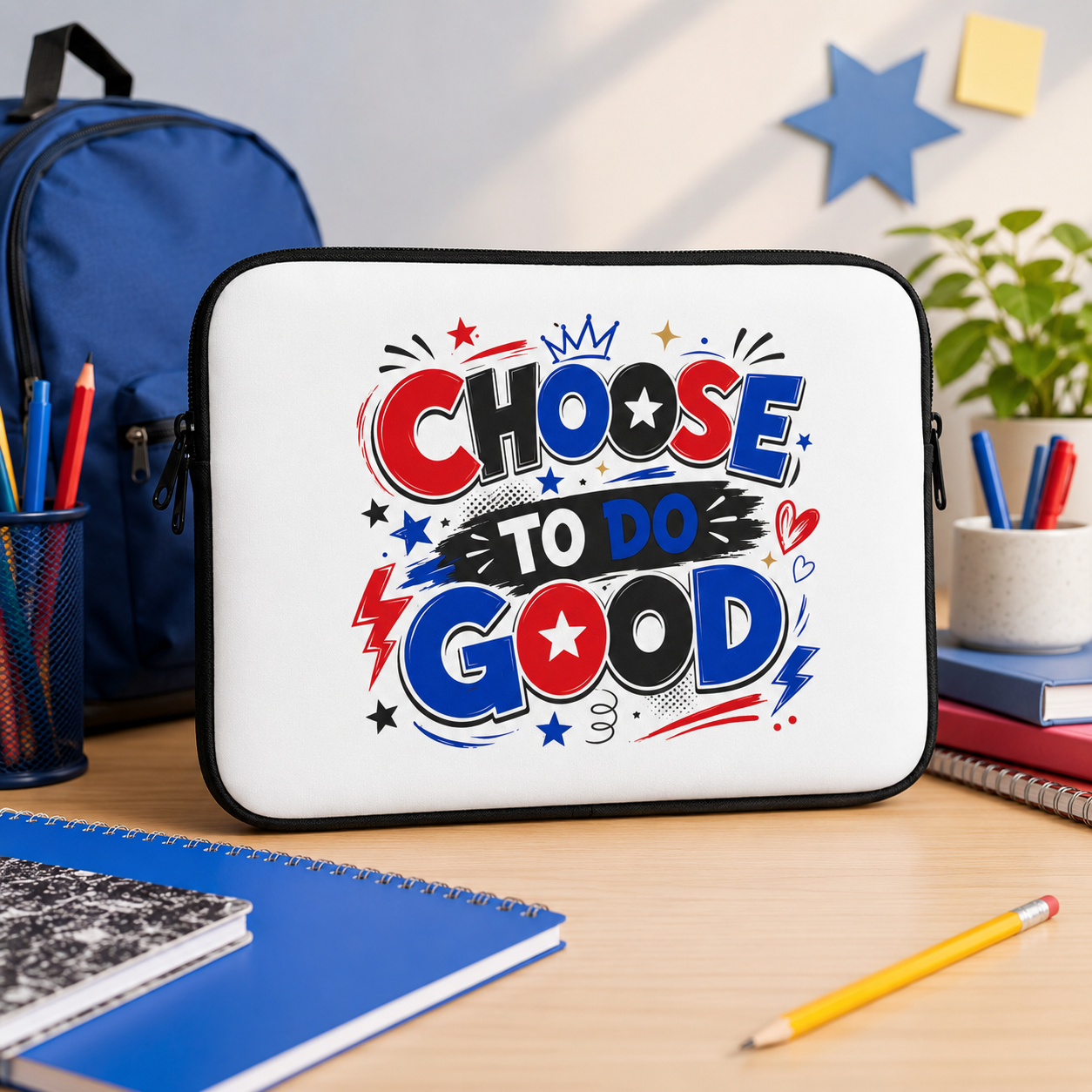 Choose To Do Good Boys Laptop Sleeve | Knuckle Up Kids