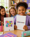 Choose To Do Good Girls Puffy Hardcover Notebook – Knuckle Up Kids