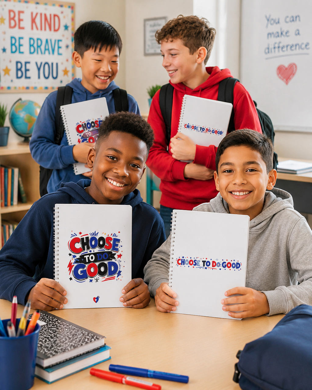 Choose To Do Good Boys Spiral Notebook – Knuckle Up Kids